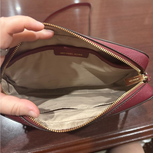 Michael Kors Wine Red Crossbody Bag - Picture 3 of 3